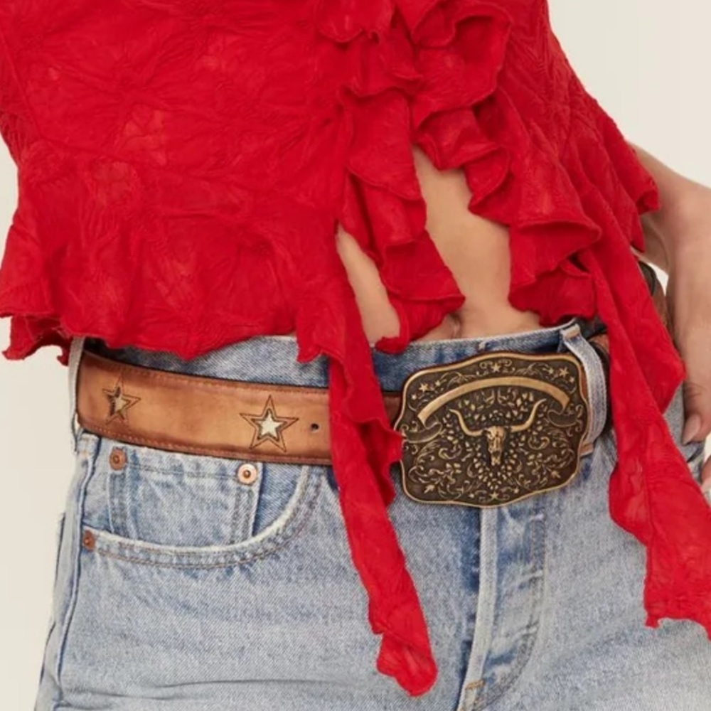 Idyllwind Longhorn and Star Western Belt